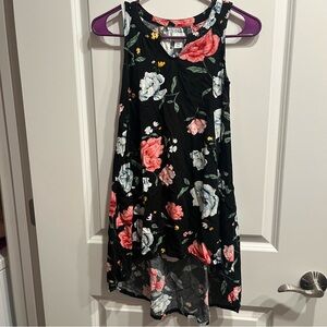 Girls Floral Dress Old Navy Size M 8 Hi Low Sleeveless